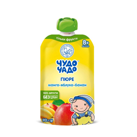 ЧУДО-ЧАДО Пюре манго-яблоко-банан 90гр